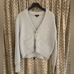 J. Crew Cardigan Sweater | Size M | Sheer Blue